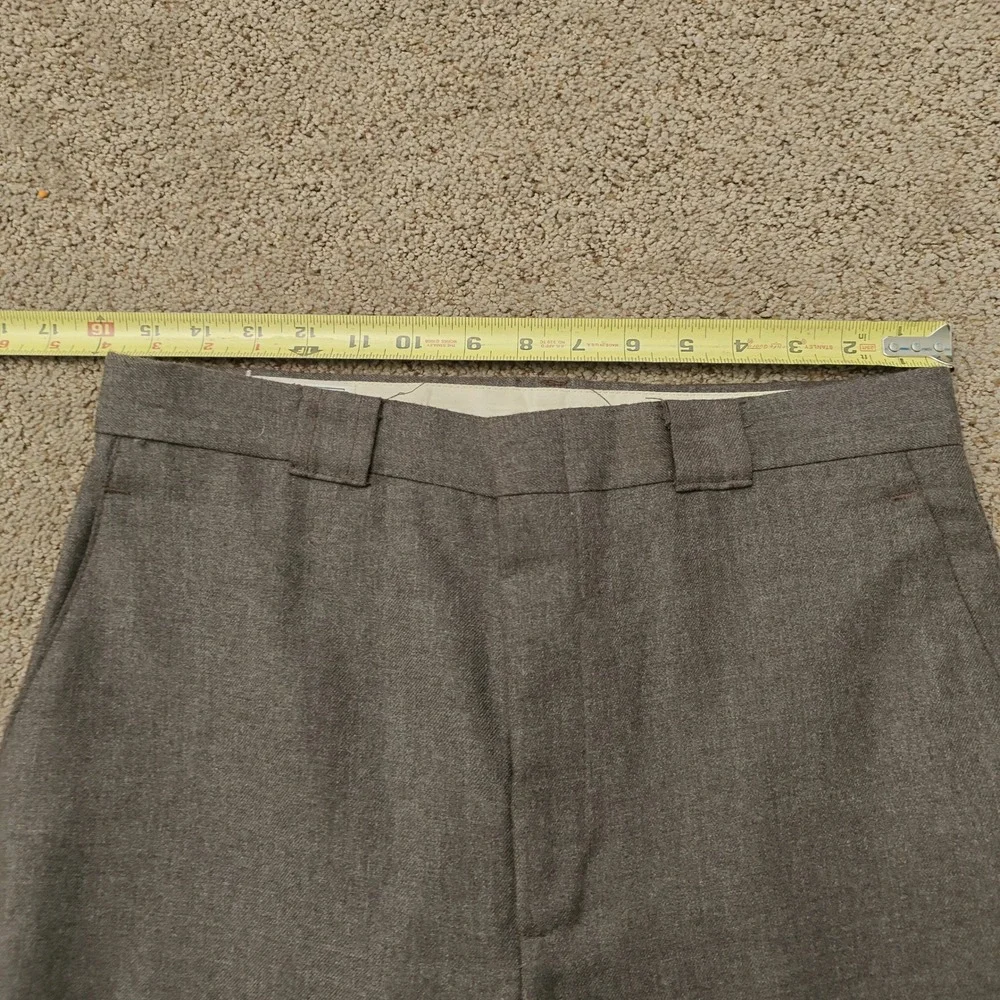 Vintage Angels Flight Tobias Kotzin Mens 32L Brown Dress Slacks Flat Front USA